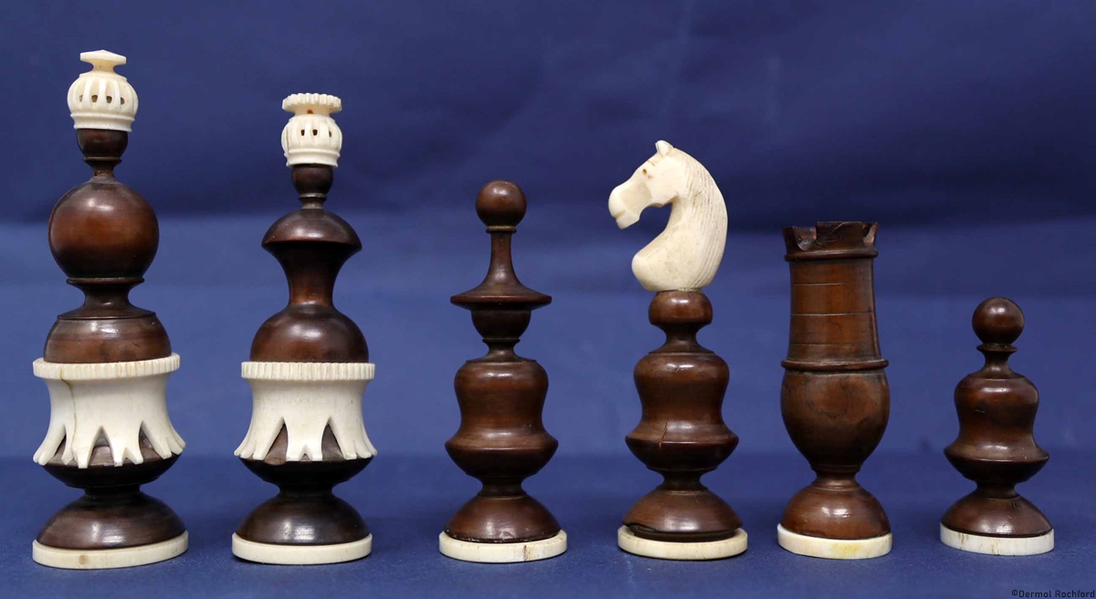Antique Lyon Chess Set