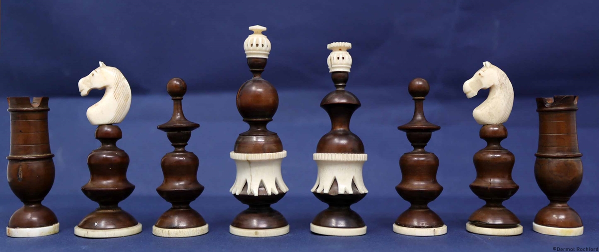 Antique Lyon Chess Set