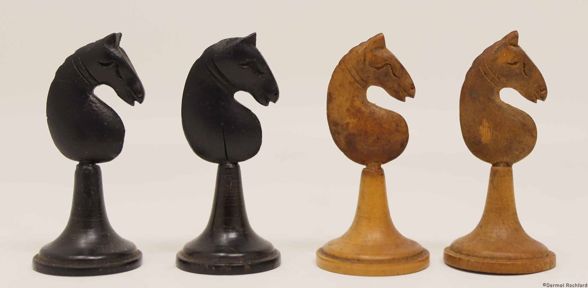 Antique Continental Chess Set