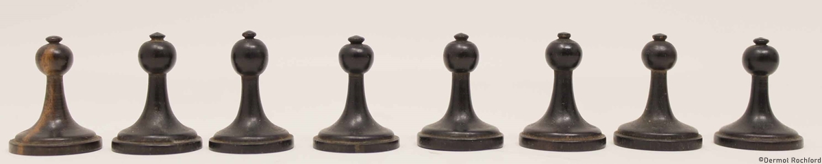 Antique Continental Chess Set
