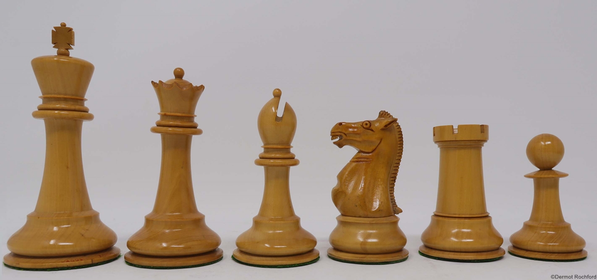 Antique Jaques Club Chess Set