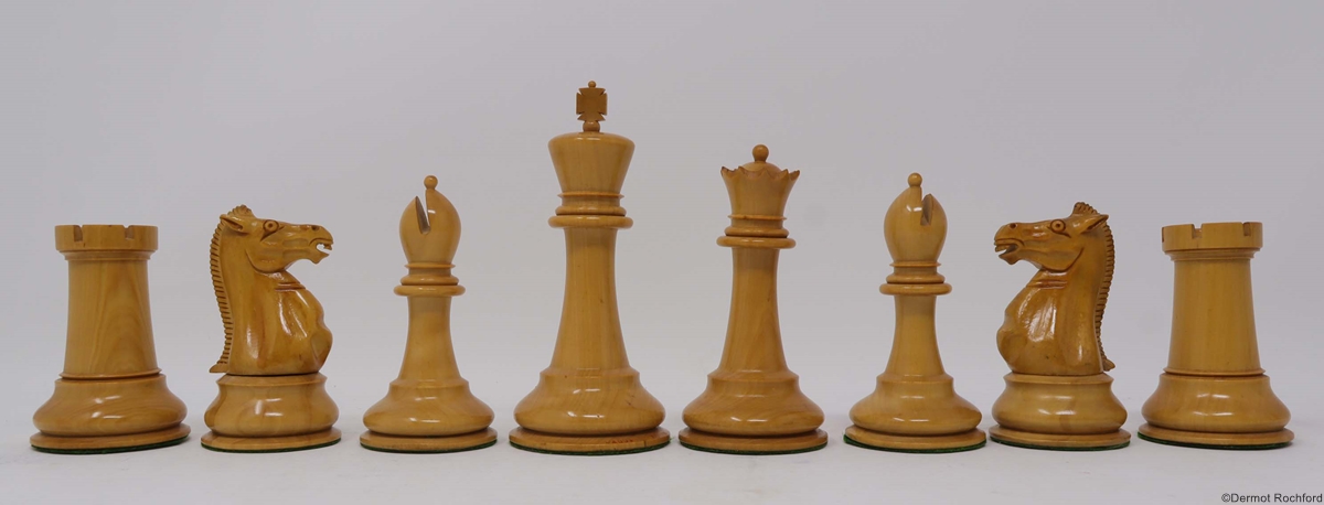 Antique Jaques Club Chess Set