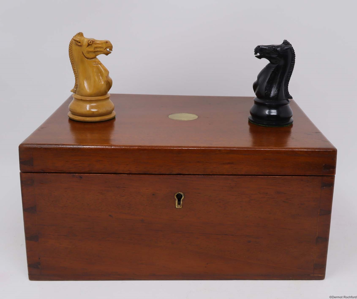 Antique Jaques Club Chess Set