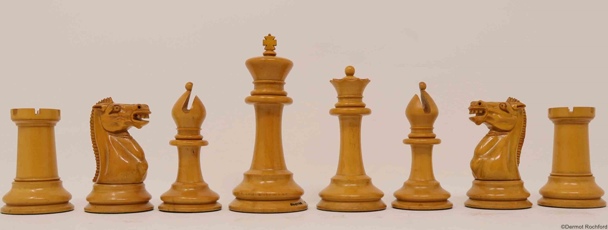 Antique Jaques Club Chess Set