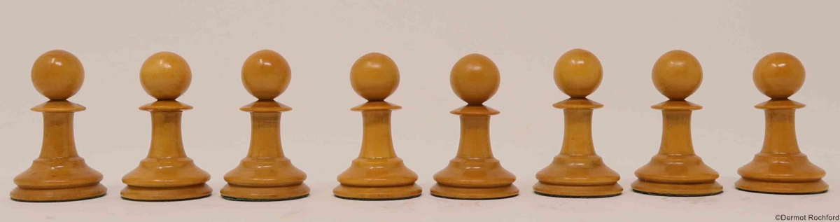 Antique Jaques Club Chess Set