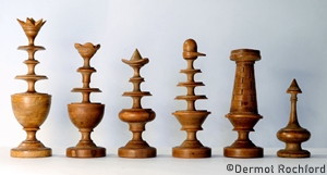 Rare Early French Dragoon Form Chess Set