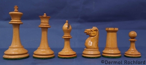 Antique Jaques Drop Jaw Chess Set