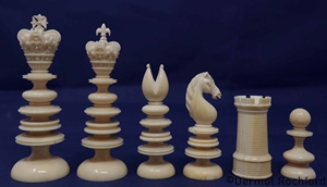 Antique Calvert Chess Set