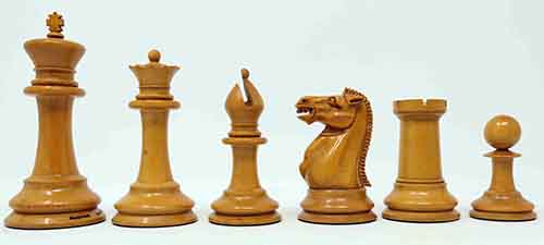 4.4inch Club Antique Jaques Chess Set